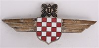 WWII CROATIAN AIR FORCE LEGION (HZL) WING BADGE