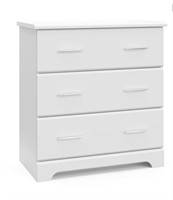 Storkcraft Brookside 3 Drawer Dresser (White) –