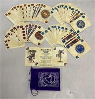 Vintage Liquid Blue Grateful Dead Playing Cards