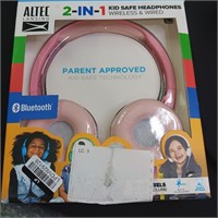 Bluetooth 2 in 1 Kids Safe Headphones - Blue