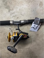 Penn spinning reel, and rod