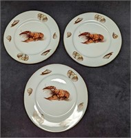 3 Rosenthal Classic Rose Collection Lobster Plates