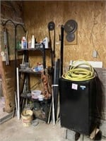 Shelf of Miscellaneous in Back Corner of Garage