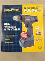 Krafttech 7.2 volt cordless drill/driver