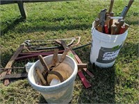 Buck Saws, Scythes, Hand Tools Etc. On Hill