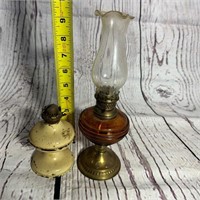 Set of 2 Small Oil Lamps