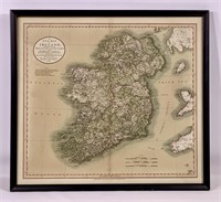 1799 Map - "A New Map of Ireland" by John Cary