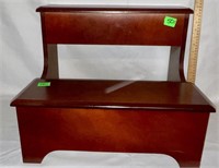 Bedside Step Stool with storage compartment