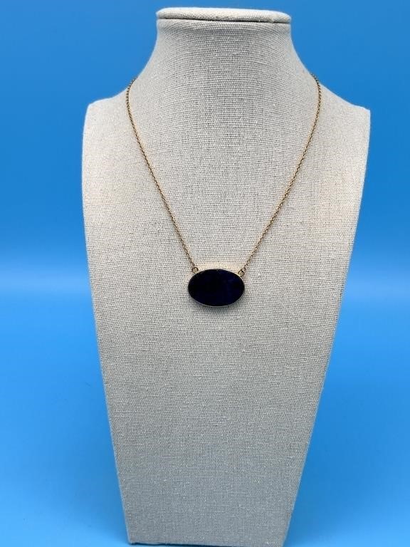 Vintage Blue Stone Necklace