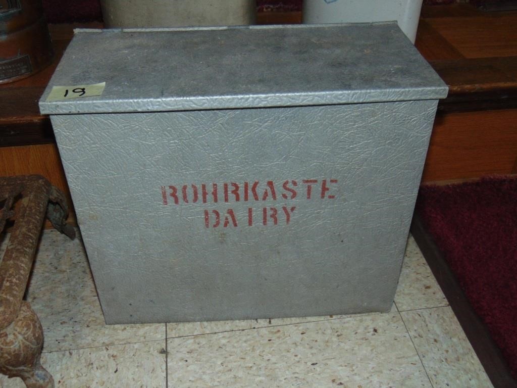 Vintage Dairy Box for Milk Delivery