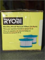 Ryobi 2pk Wet/Dry Hand Vacuum Filters