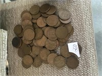 Collection apprx 85 Unsearched Wheat Pennies