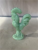 Modern jadeite rooster 4”H