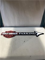 Harley-Davidson Parking cast iron sign 19”x5.5”