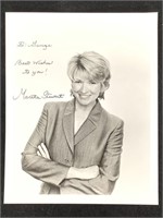 Martha Stewart Signed B&W Photo w Dedication