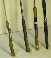 4 Fishing Poles - Higgins, Shimano, Sportfisher