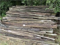Large quantity of cedar rails