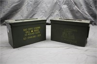 (2) Ammo Cans, Approx 6"x12"x7"