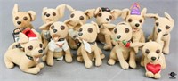Applause Taco Bell Plush Dogs / 11 pc