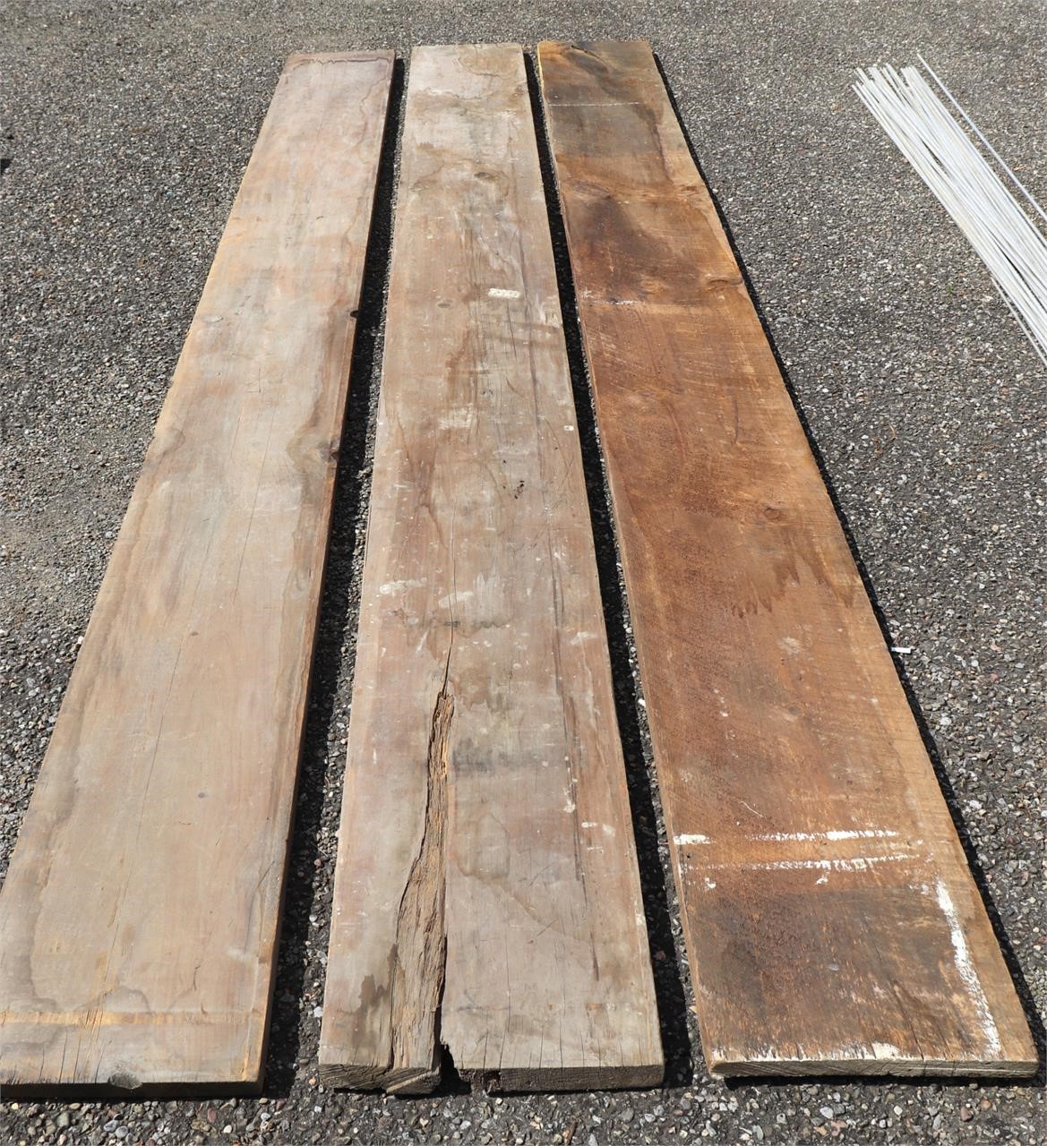 (3) 1" x 14 1/2" x 12' Reclaimed Pine Boards