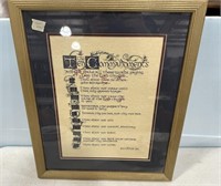Ten Commandments Framed Print