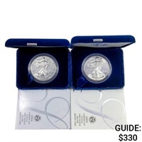 2004-2005 US 1oz Silver Eagle Proof Coins [2