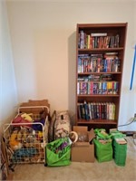 Bookcase, Books, Toys, Comforter