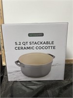 Servappetit 5.2 qt. Stackable Ceramic Cocotte