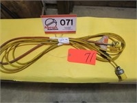 Yellow Cord 15', 3 Plug Orange Cord