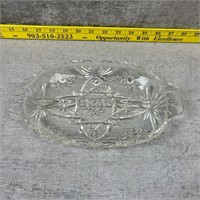 Divided Glass Serving Tray