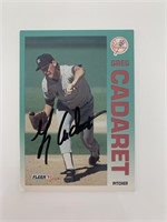 Greg Cadaret signed baseball card