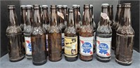 (F) Dark Brown Beer 12 Ounce Bottle Lot Includes
