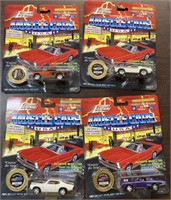 (4) Johnny Lightning muscle cars