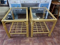 Choice of 2 glass top small table