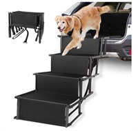 Foldable Dog Ramp/Stairs for Large Dogs 4 step