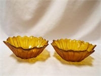 (2) Indiana Glass Sunflower Candy Dish