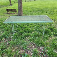 Expanded Metal Outdoor Coffee Table