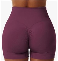 Used (Size L) Women's Gym Shorts V Cross Elastic
