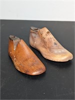 12 Pc. Vintage Child's Wooden Shoe Mold