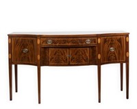 Federal Style Bow Front Sideboard on Legs