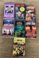 7 Star Trek paperback books