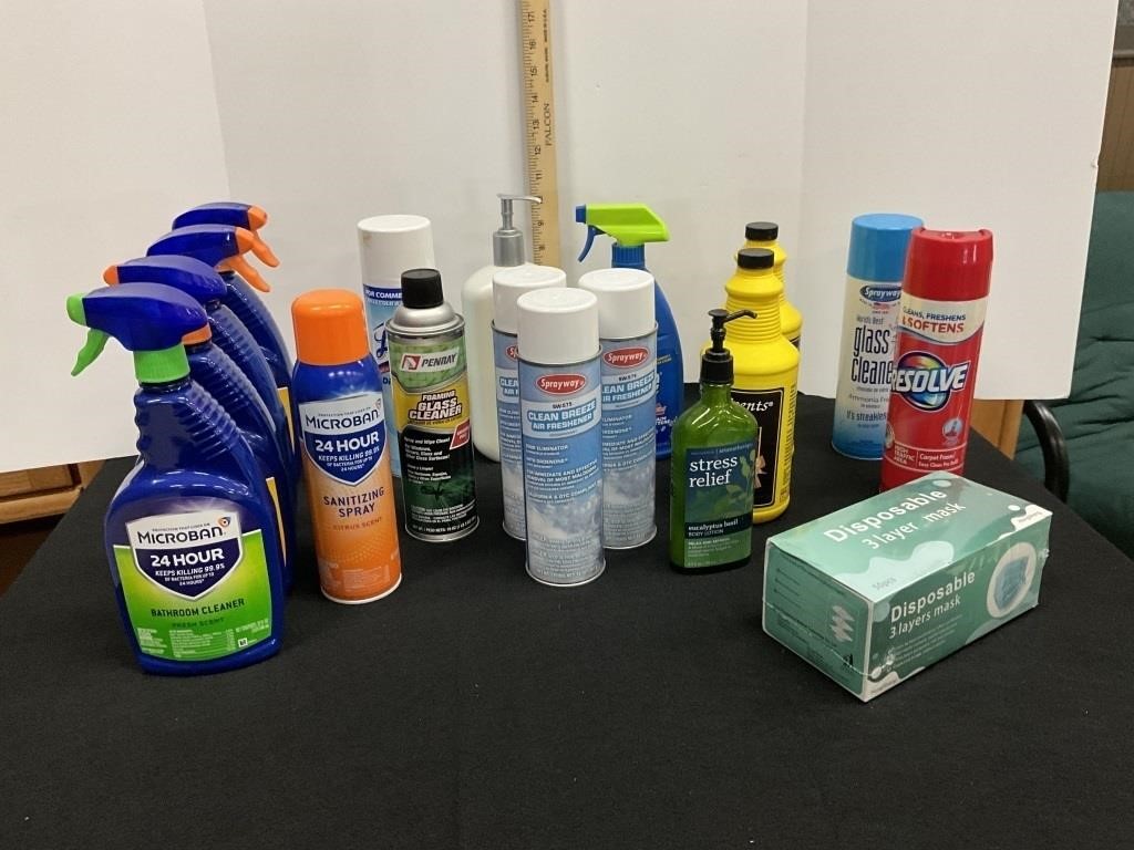 Bathroom Cleaner, glass, cleaner, air freshener,