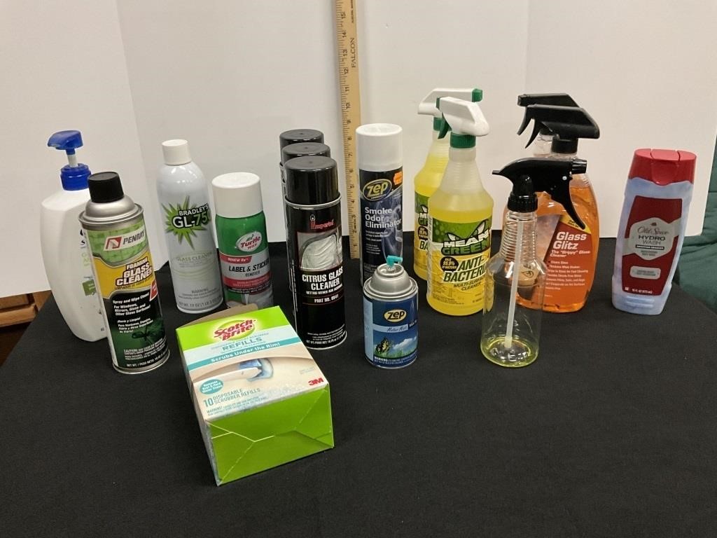Glass Cleaner, multi cleaner, more