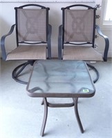 3 Piece Patio Set- Chairs Swivel & Rock - Normal