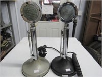 2 Microphones on Stands, Unnamed and Astatic