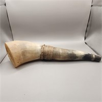 Vintage/antique powder horn w/ rawhide