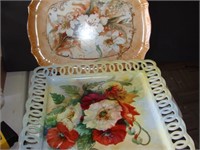 Two (2) Hand Painted Plates