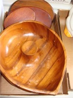 Pecan Bowl - Wood, Wood Bases