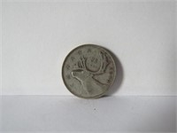 1949 CANADIAN 25 CENTS SILVER COIN