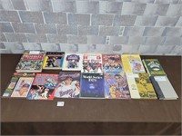 Vintage sports books and magazines
